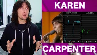 Comparing Karen Carpenter&#39;s LIVE and STUDIO vocals just BLEW MY MIND!!!