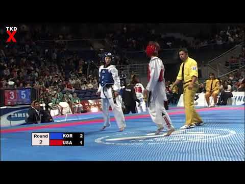 WTF Worlds 2005 Female Fin Weight Semi Final - Eun Young Yu (Korea) v Mandy Meloon (USA)