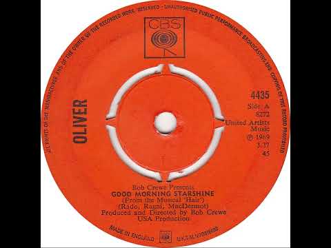 UK New Entry 1969 (157) Oliver - Good Morning Starshine