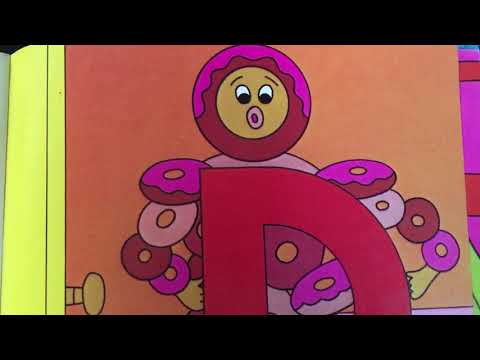 Letter People & Mr. C read Mr. D “A Dozen Delicious Donuts” w/ original vinyl soundtrack + problem