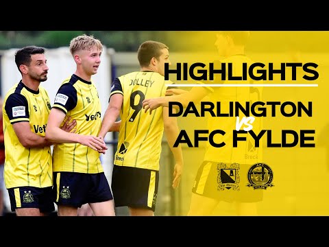 Highlights: Darlington 1-3 AFC Fylde