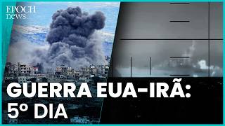 Conflito no Oriente Médio chega ao 5º dia com ataques israelenses e ação naval dos EUA contra o Irã