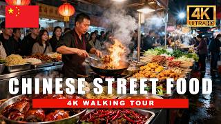 Street Food of China 🇨🇳 | 4K Journey Across China | Chongqing, Chengdu | 4K