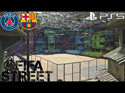 (PS5) FIFA 21 VOLTA PSG vs FC Barcelona (4K HDR 60fps) BRAZIL FIFA STREET FULL MATCH GAMEPLAY
