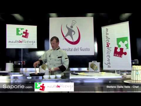 Saporie.com - Branzino d'amo con vaniglia di Thaiti servito con asparagi bianchi di Bassano Dop