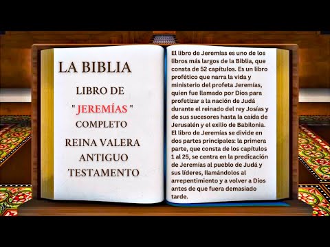 ORIGINAL: LA BIBLIA LIBRO DE "JEREMÍAS " COMPLETO REINA VALERA ANTIGUO TESTAMENTO
