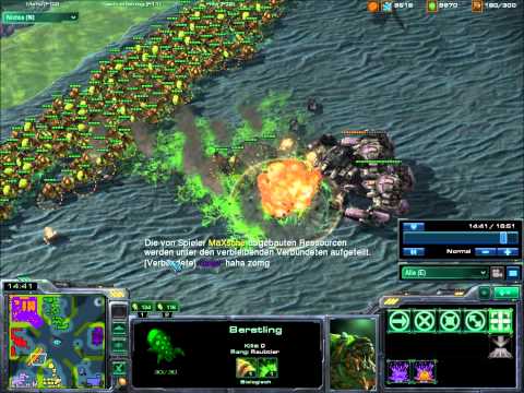 Starcraft 2 biggest Baneling Bust ever !