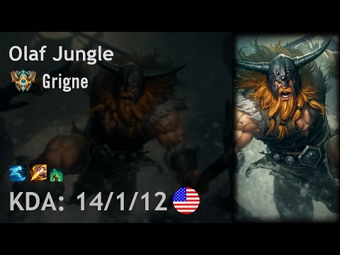 Olaf Jungle vs Kindred - Grigne - NA Challenger Patch 6.20