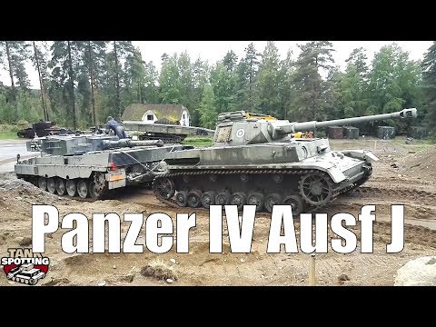 Panzer IV Ausf J towed by Leopard - German pals from hot and cold wars