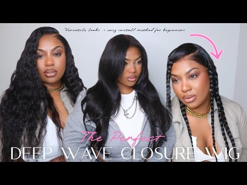 Deep Wave HD Lace Frontal Wig Brazilian Human Hair Wigs Pre Plucked Hairline