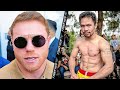 CANELO ALVAREZ SAD TO SEE MANNY PACQUIAO LEAVE BOXING & RETIRE “ITS TIME HES A GREAT FIGHTER”