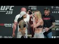 UFC 239: Amanda Nunes vs. Holly Holm Weigh-In Staredown - MMA Fighting