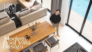 #House design, 2-storey pool villa, modern style in the city │ Life and Living Stylist Ep.23 │ Ap...