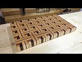 Making A 3D Basket Weave End Grain Cutting Board