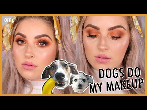 MY DOGS PICK MY MAKEUP!! 🐶🐼 Makeup Challenge 💕