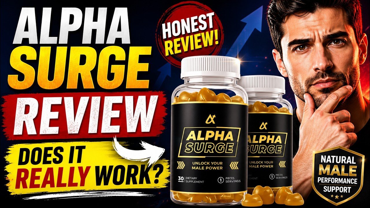 ALPHA SURGE - Alpha Surge REVIEW: Does Alpha Surge REALLY Work?Natural Male Performance Gummy
