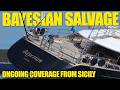 ON SCENE Salvage Operations Of Bayesian Sailing Yacht In Sicily SY News Ep471