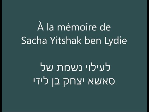 Tehilim 119 pour Sacha Yitshak ben Lydie