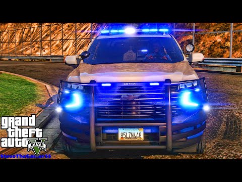 Playing GTA 5 As A POLICE OFFICER Highway Patrol|| GSP|| GTA 5 Mod| 4K