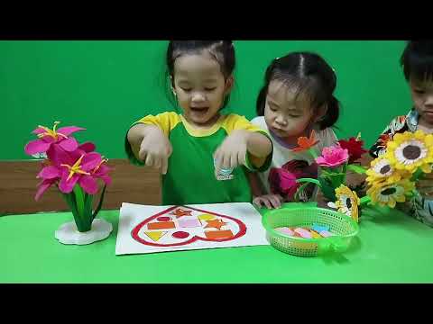 Bé phân biệt màu sắc và hình học - lớp mầm CS2