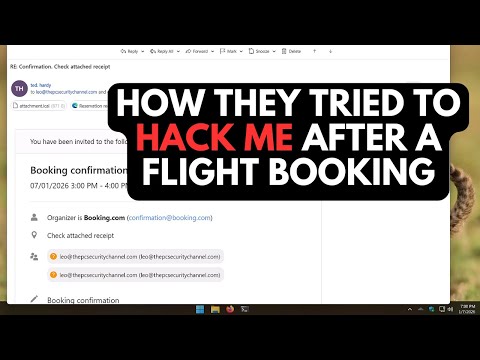 Hacked after booking a flight?