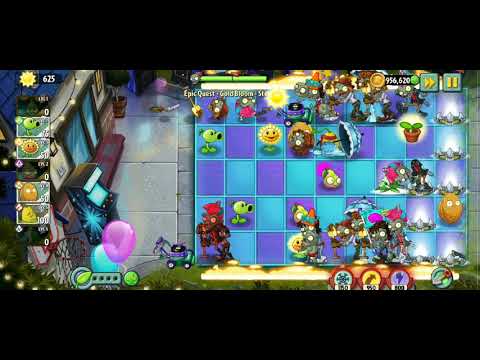Plants vs Zombies 2 Epic Quest Gold Bloom Step 1-3