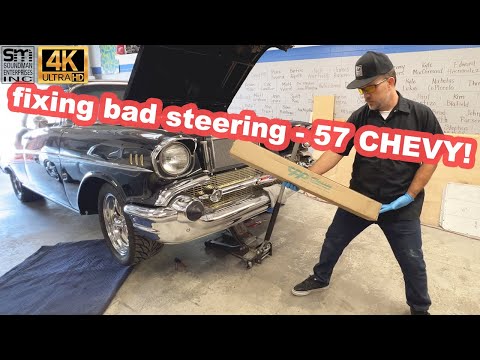 Fixing steering problem 57 Chevy - CPP center link installation