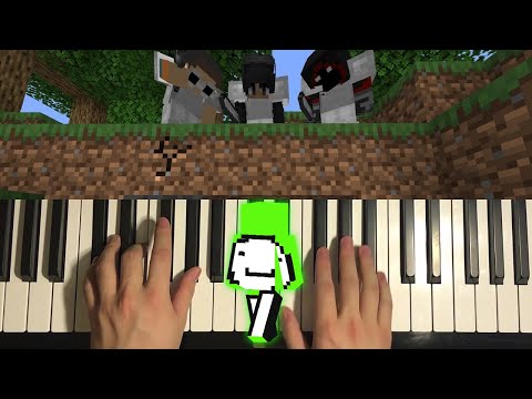 Minecraft Dream Running Music (Piano Tutorial Lesson)