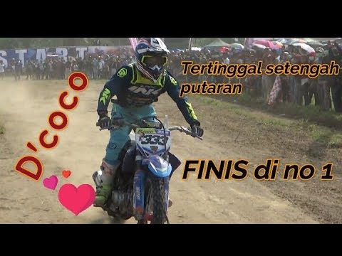 Aksi D'coco tertinggal Jauh dan FINIS di no 1 Senior 110cc - Dolok masihull