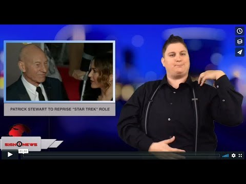 Patrick Stewart to reprise "Star Trek" role - (ASL - 8.5.18)