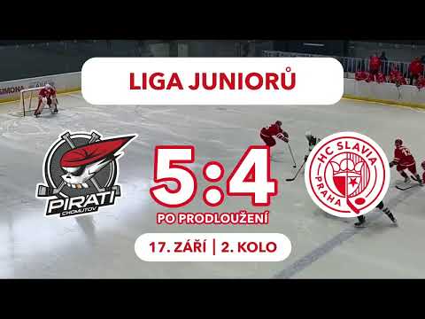Liga juniorů, 2. kolo: Piráti Chomutov – HC Slavia Praha 5:4p