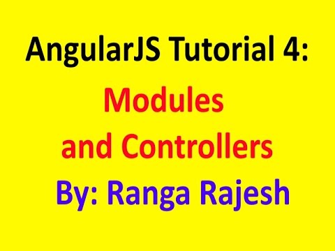 4 Angularjs Controller