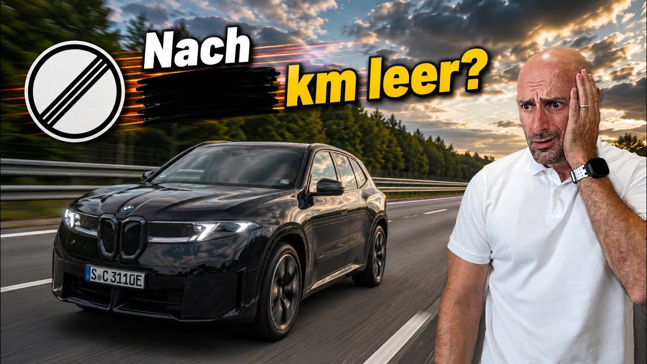 BMW iX3 DAUER TOPSPEED auf leerer Autobahn: WIE LANGE hält der SUPER AKKU?