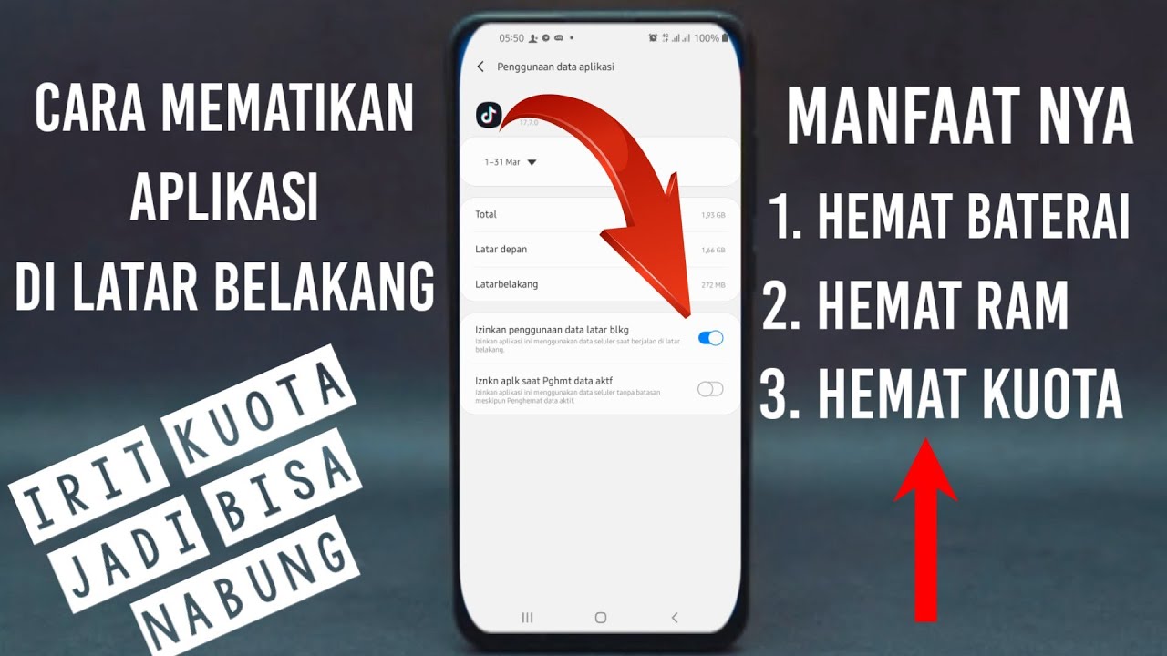 Cara Mematikan Data Latar Belakang Di HP Samsung