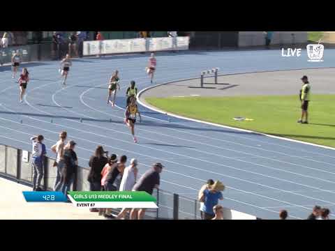 Girls U13 Medley Final - 2018 SUBWAY State Relay Championships // LAVicTV