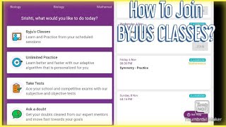 How to join BYJUS CLASSES | Online Live Tutions | Full tutorial | Step
