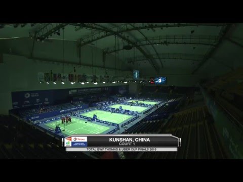 TOTAL BWF Thomas & Uber Cup Finals 2016 | Badminton Day 2/S1-Thomas Cup Grp D-DEN vs RSA