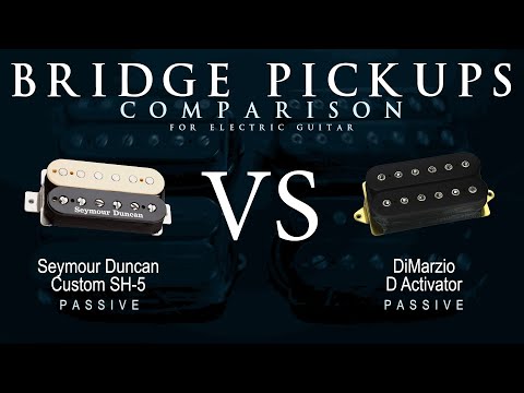 Seymour Duncan CUSTOM SH-5 vs DiMarzio D ACTIVATOR - Bridge Guitar Pickup Comparison Tone Demo