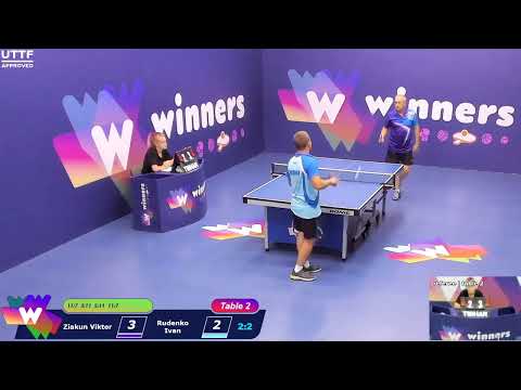 WINners CUP table 2  25.09  Ziakun Viktor - Rudenko Ivan 21:30