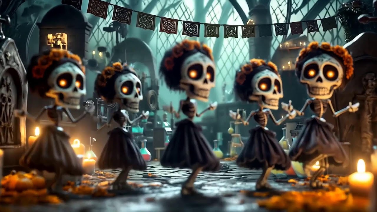 Nightmare Before Christmas Style Halloween Projection