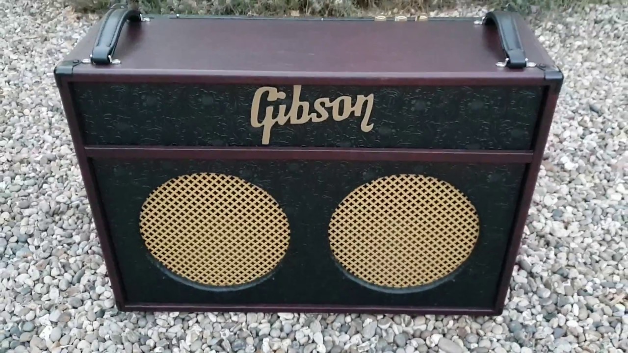GIBSON GOLDTONE GA-30RVS SUPER CLEAN CUSTOM COMBO 2X12 GUITAR AMP UP CLOSE VIDEO - YouTube