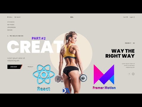 React Responsive Gym Website Tutorial Using Reactjs And Framer Motion React Js Projects Part 2