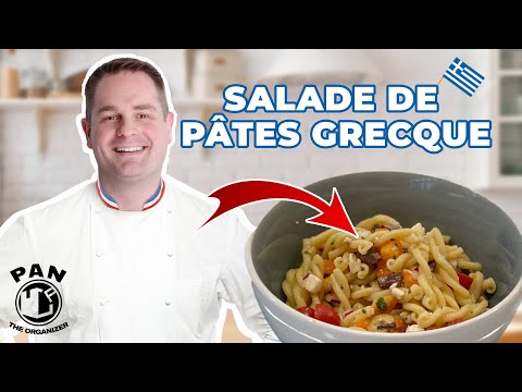 INCROYABLE salade de pâtes grecque santé en moins de 10 min!