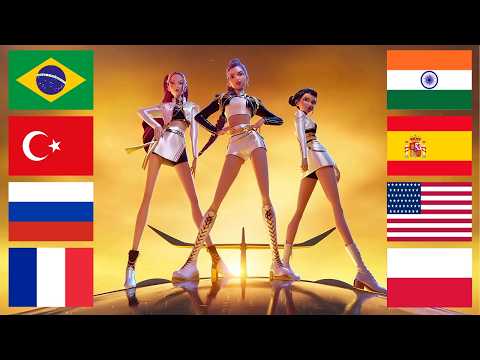 "Golden" in 8 different languages (KPop Demon Hunters)