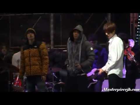 111229 Pre-debut EXO's Luhan rehearsing (with Eunhyuk, Taemin, Jonghyun) @ SBS GAYO DAEJUN 2011