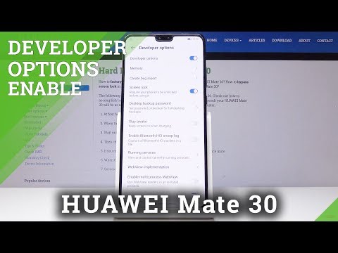 HUAWEI Mate 30 Developer Options / Enable USB Debugging