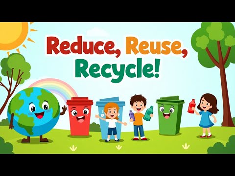 Be a Planet Hero! 🌍 Learn the 3Rs – Reduce, Reuse, Recycle!