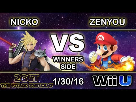 2GGT: The False Awakens - 2Scoops | Nicko (Cloud) Vs. 2Scoops | Zenyou (Mario) Winners Side