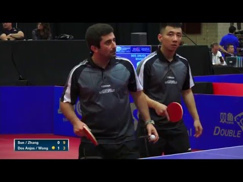 2016 NCTTA Nationals Men's Doubles Final - Dos Anjos/Wang vs Zhang/Sun