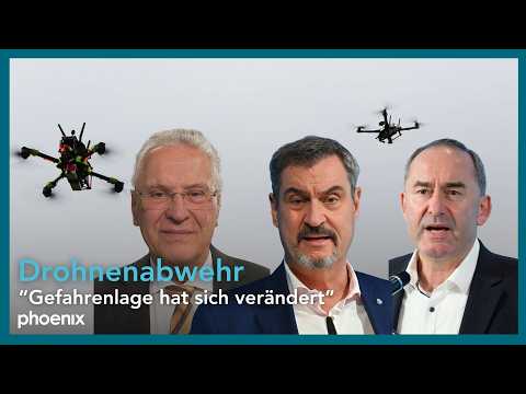 Drohnenabwehr: Pressekonferenz mit Söder, Aiwanger und Herrmann nach Kabinettssitzung | 07.10.25